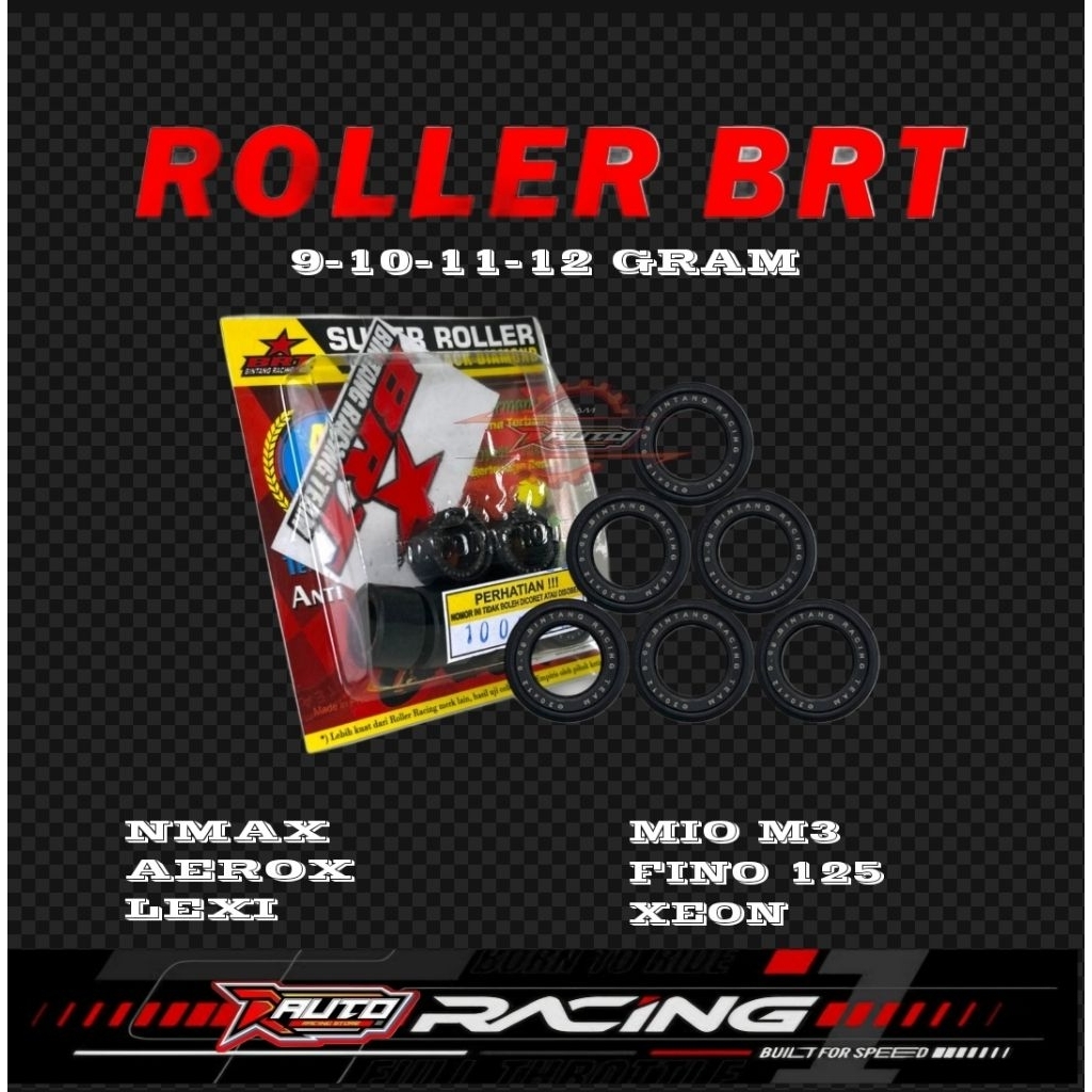 Roller BRT - NMax ROLLER Racing BRT aerox  lexi roller racing Black Diamond Roller Ukuran 9 dan 11 g