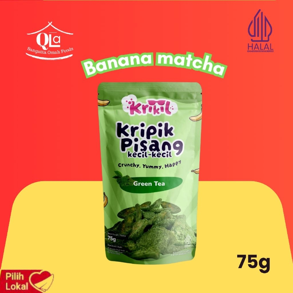 

Krikil Banana Matcha/Kripik Pisang Matcha/Keripik Pisang Matcha