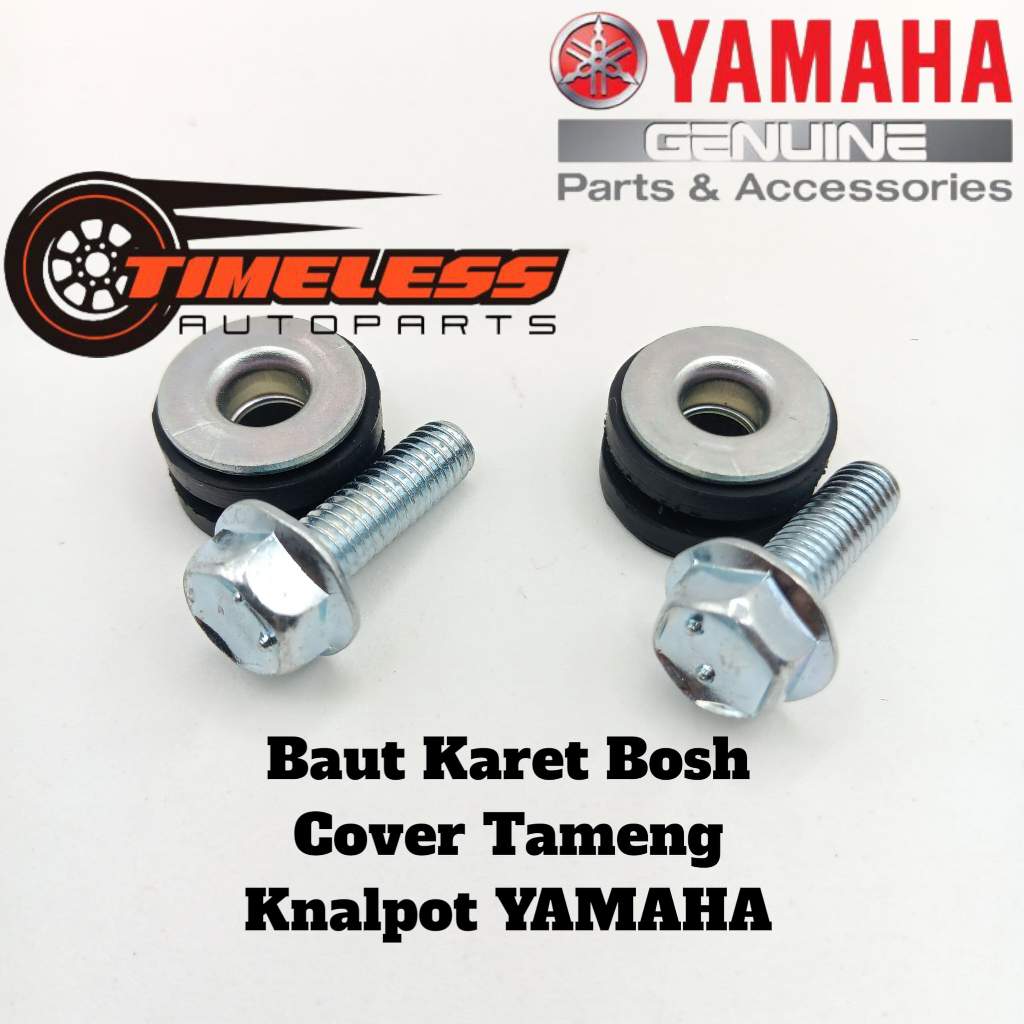 Baut Karet Bosh Dudukan Tameng Knalpot YAMAHA Mio Smile/Sporty Mio Soul Fino Mio J Mio M3 Soul GT XE