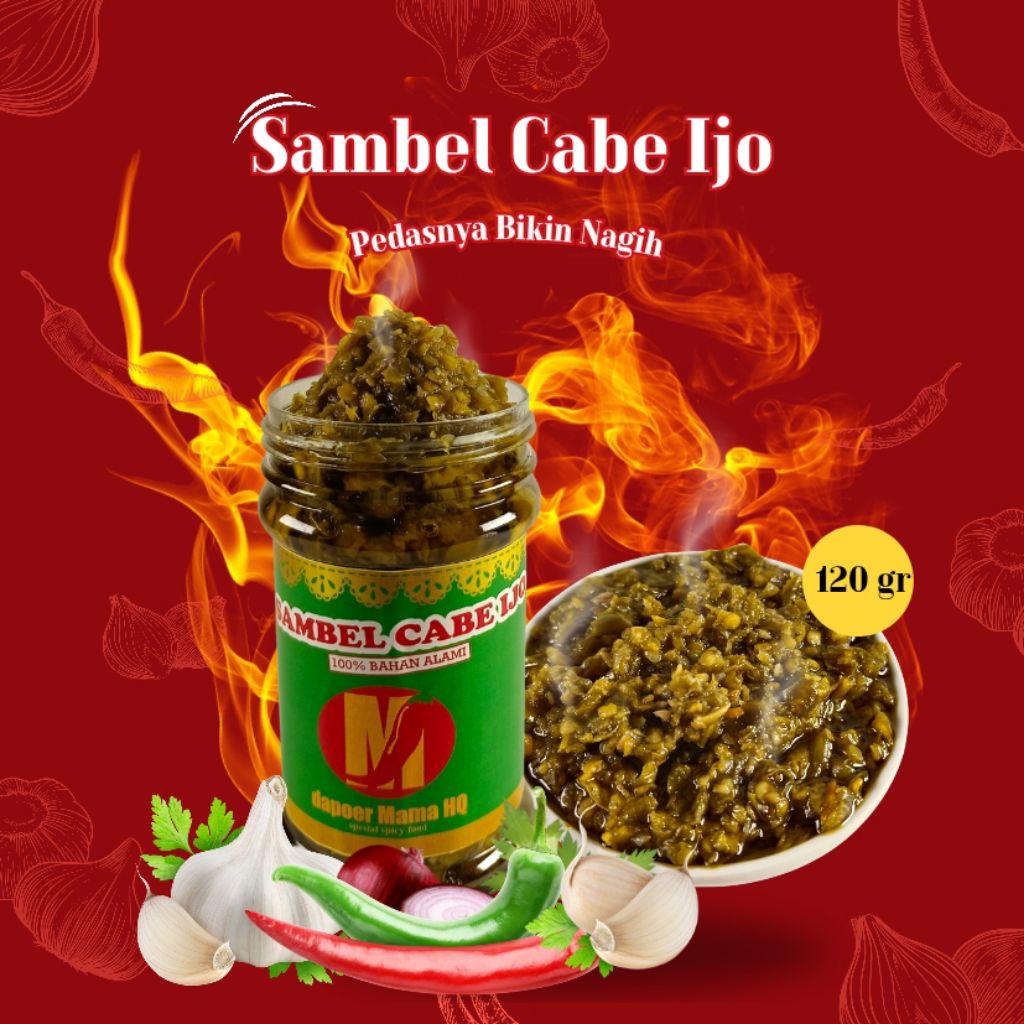 

dapoer Mama HQ ~ Sambal Cabe Hijau 120 gr/Sambal Cabe Ijo 120 gr