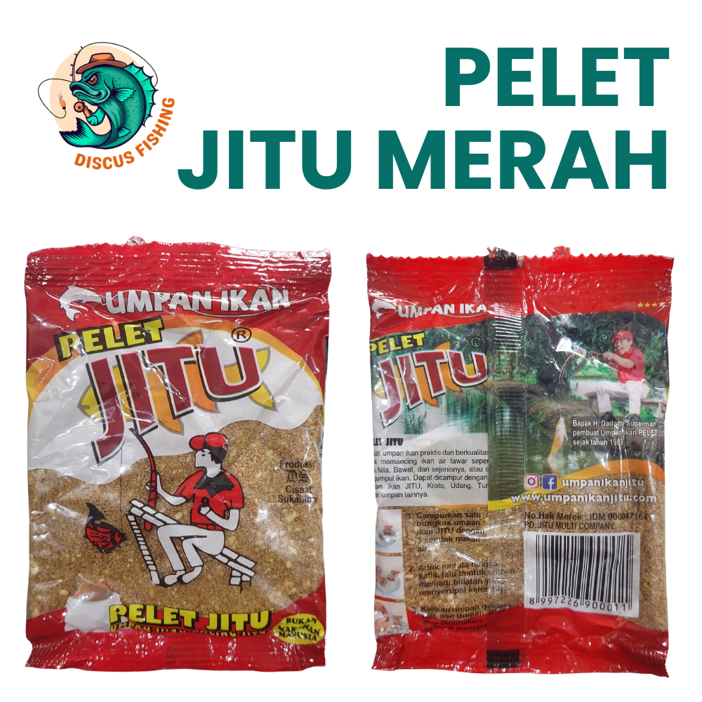 Pelet Jitu Merah - Umpan Pancing Pelet Jitu