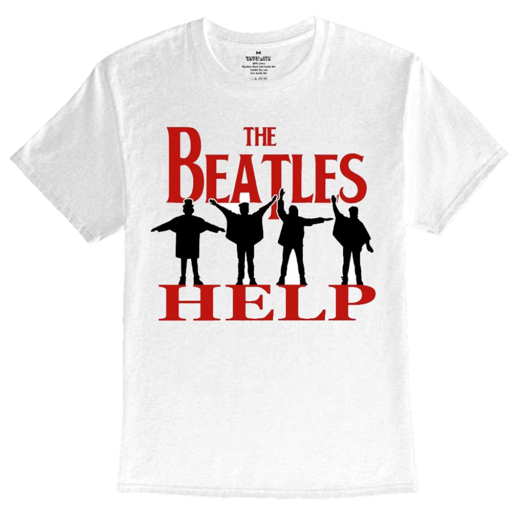 Original T-Shirt The Beatles Help Katun S-XXXL Unisex