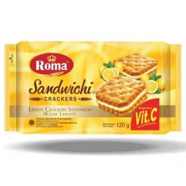 

Roma Sandwich Lemon crackers 120gr