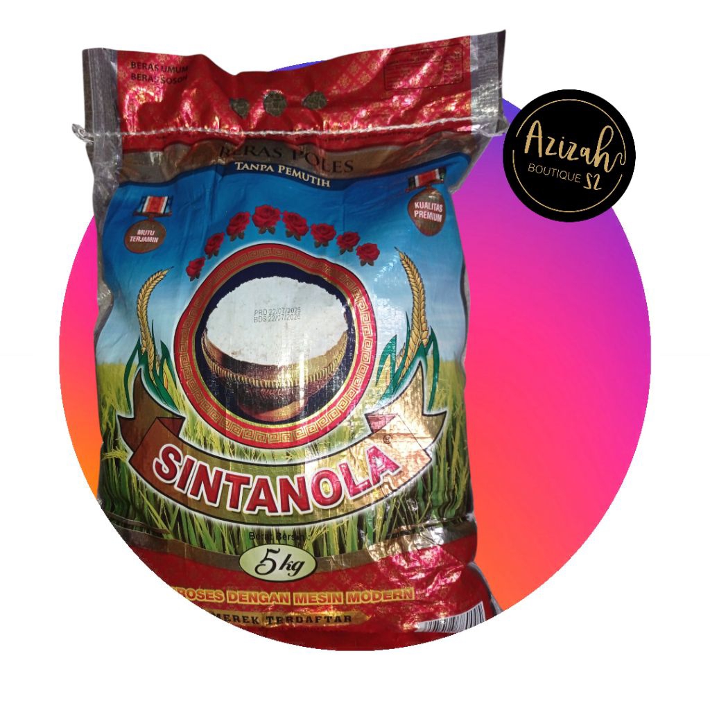 

Beras Sintonola 5kg, Beras Premium kemasn 5kg.