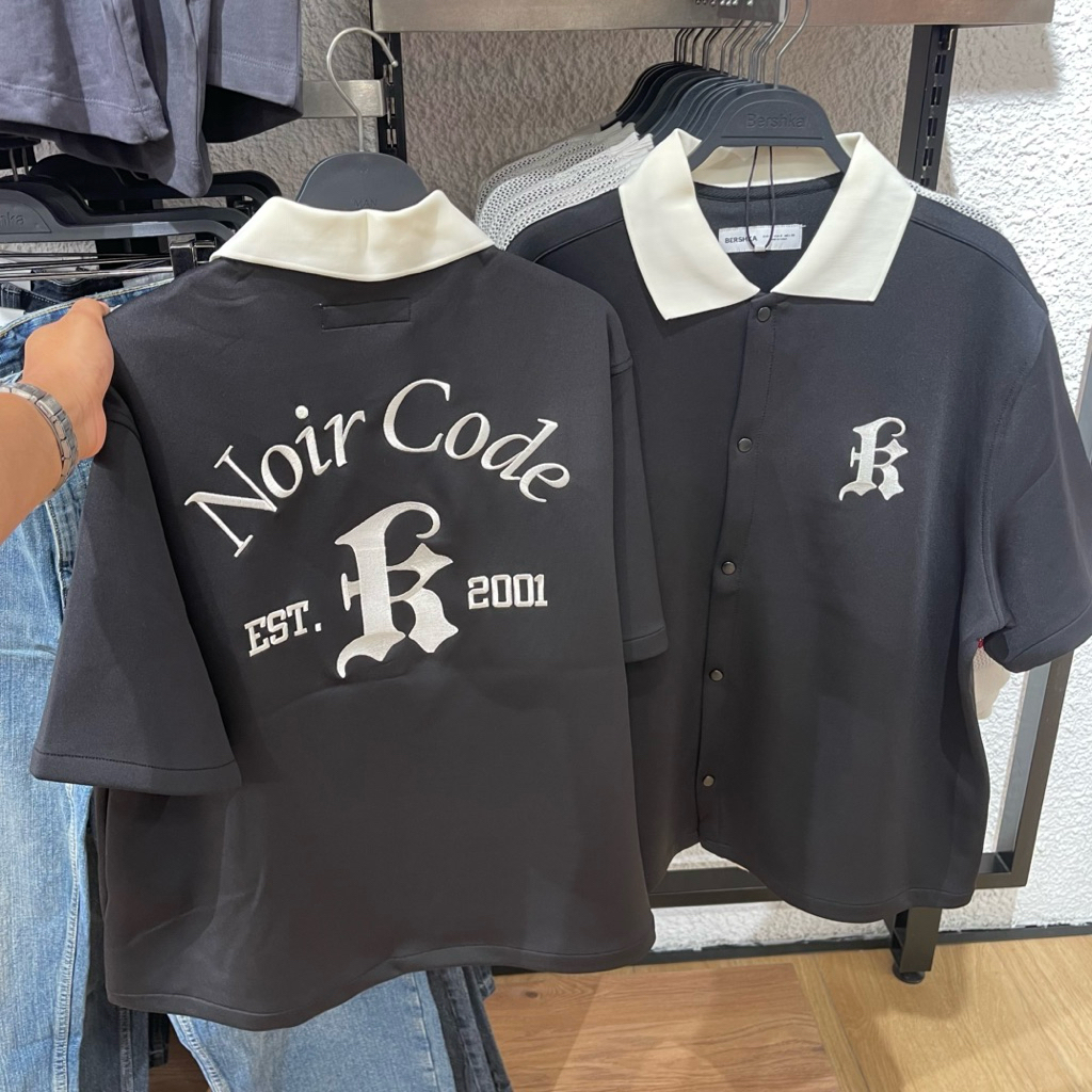 Kemeja Varsity BERSHKA MEN Jastip (jasa titip)