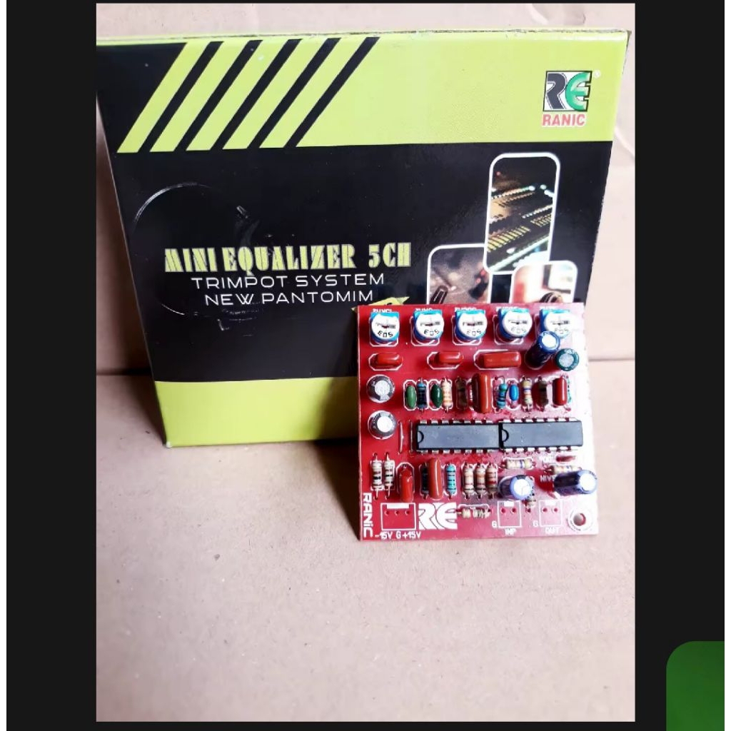 Kit Mini Equalizer 5channel mono trimpot system new phantom