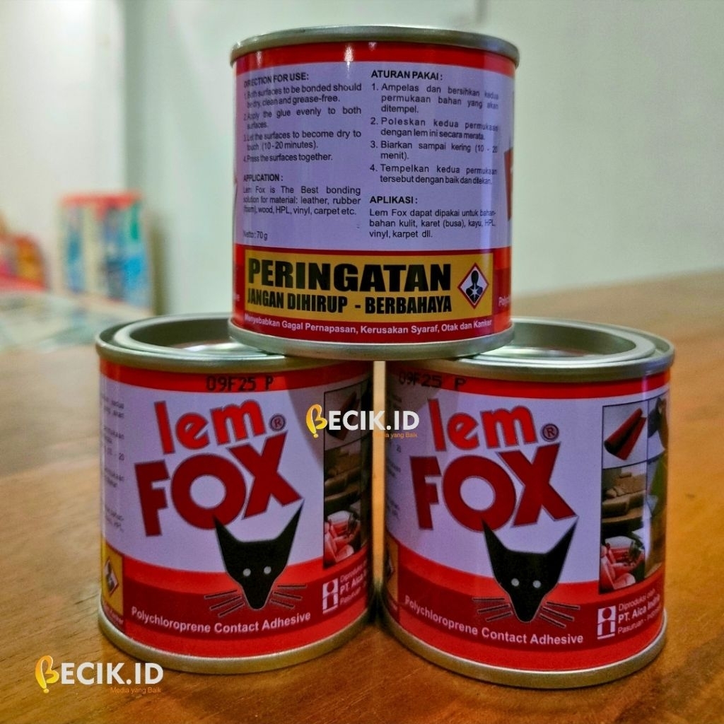 

Lem FOX Kaleng 70g – Original Asli