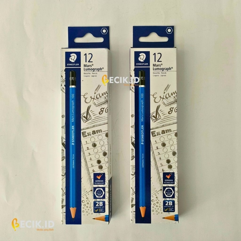 

1 PACK Pensil 2B STAEDTLER Isi 12 – Asli Original