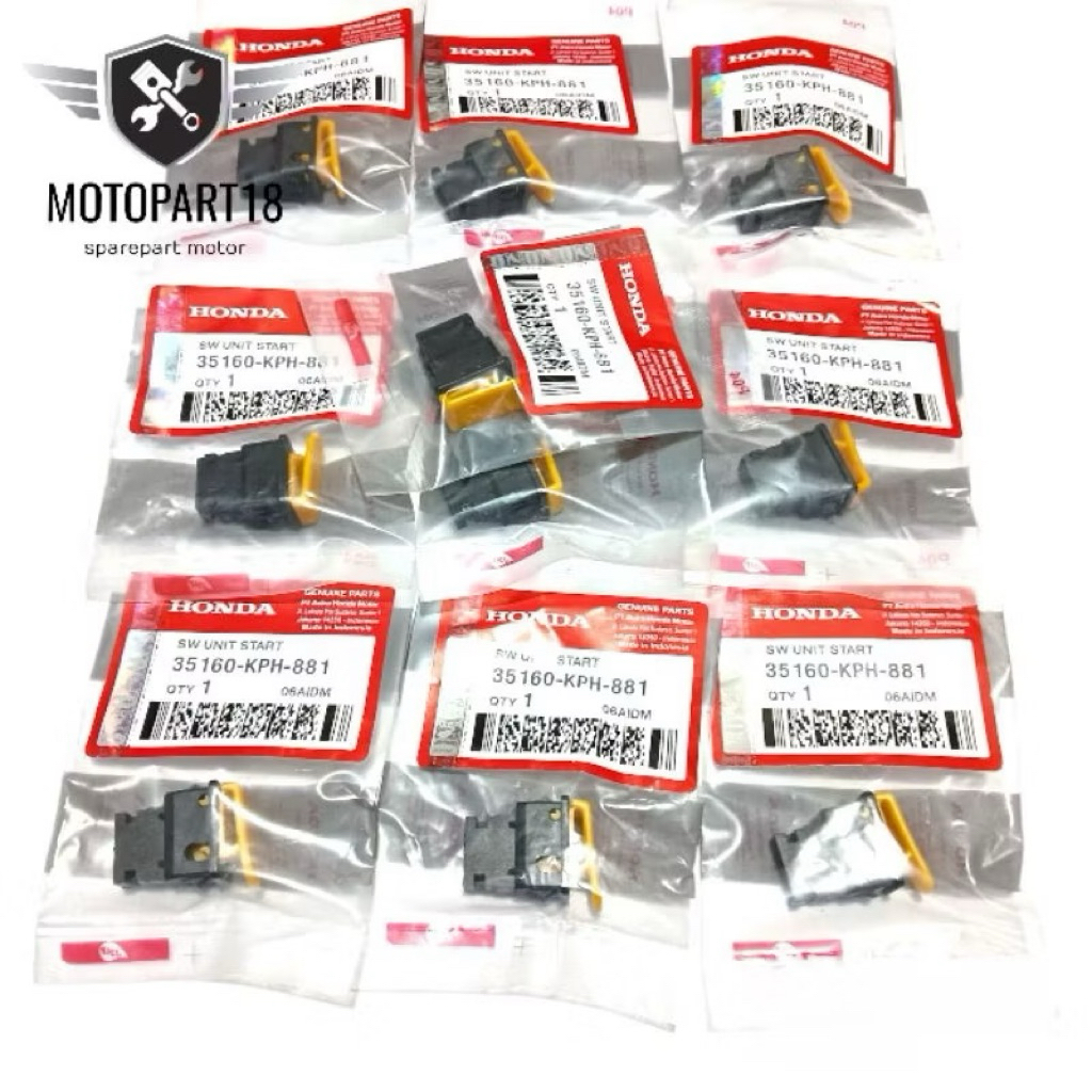 GROSIR ( 10 PCS ) TOMBOL STATER TOMBOL SETATER BEAT KARBU SCOOPY VARIO SUPRA X 125 SUPRA FIT REVO BL