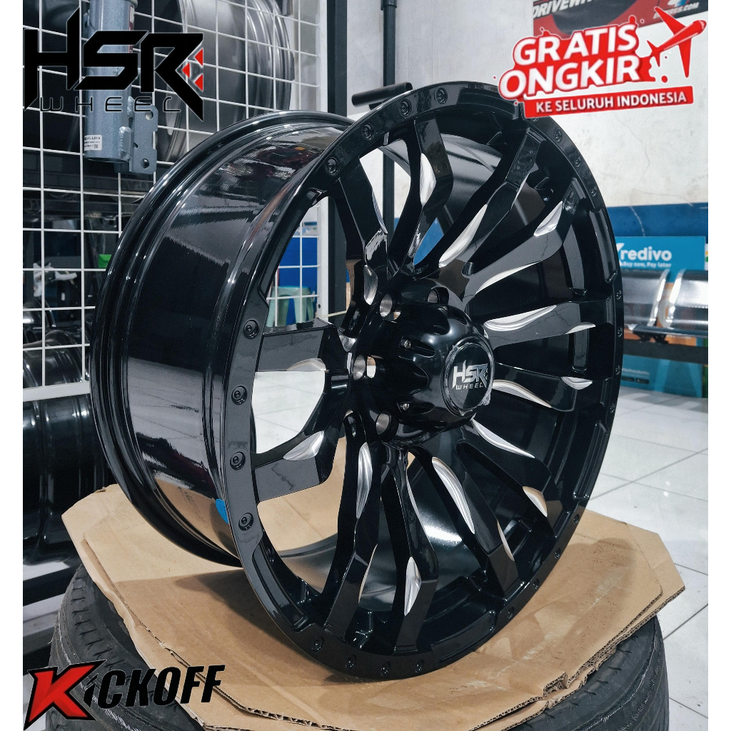 Velg Mobil Pajero Fortuner Triton Hilux HSR BURNEH RING 20 Toko Velg Hsr Kick Off