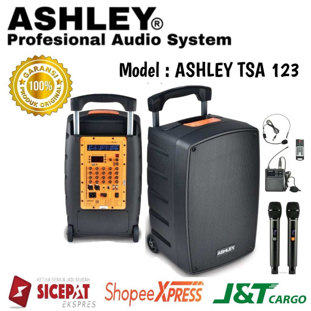 Speaker Portable Ashley Tsa 123 Original Speaker portable Ashley 12inch