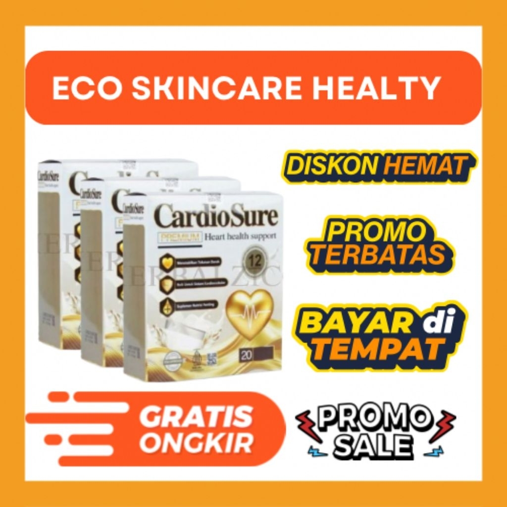 

3 BOX CARDIOSURE ASLI ORIGINAL SUSU BUBUK HERBAL BPOM MENSTABILKAN TEKANAN DARAH