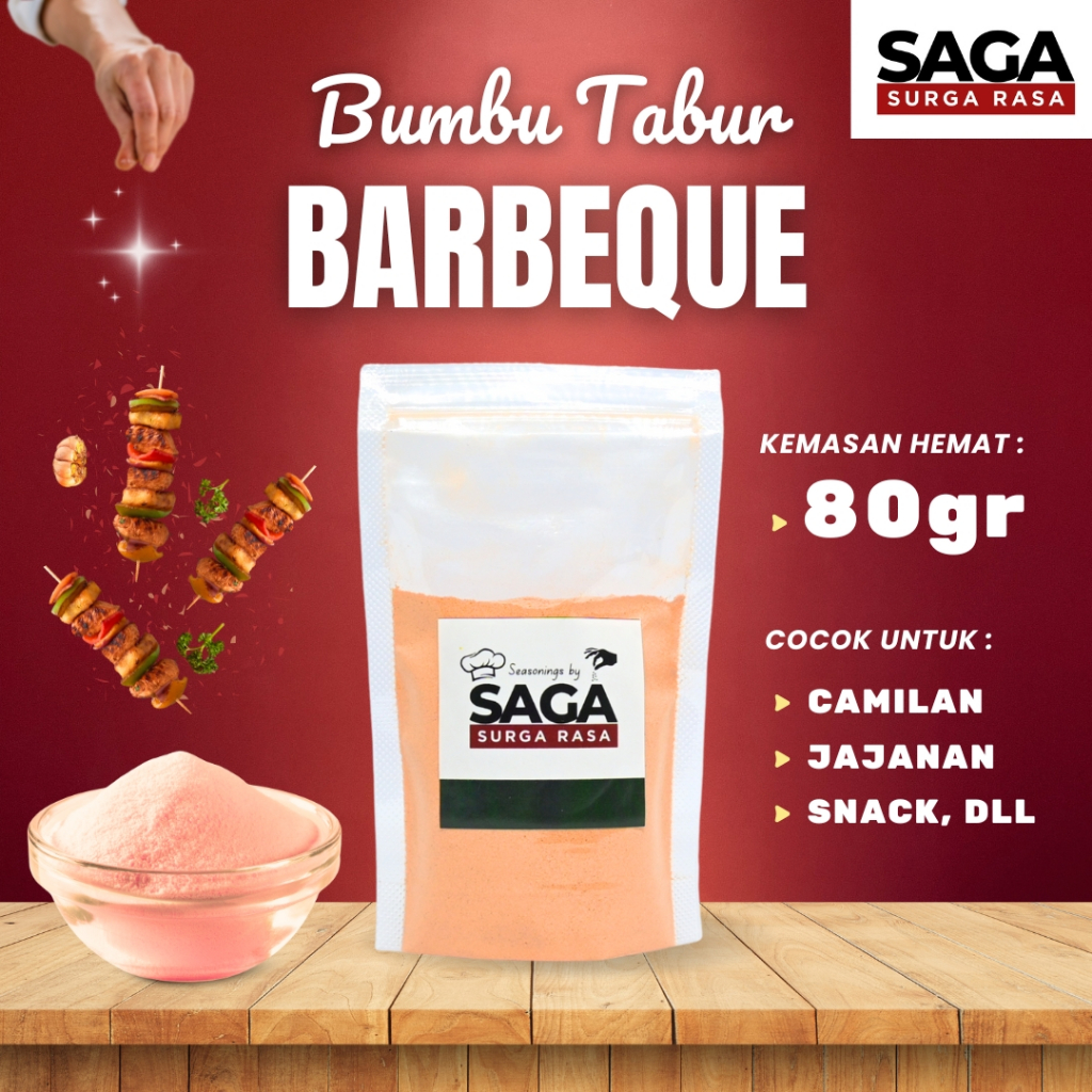 SURGA RASA Bumbu Tabur Barbeque 80gr - Bumbu Tabur Rasa & Bubuk Tabur Premium