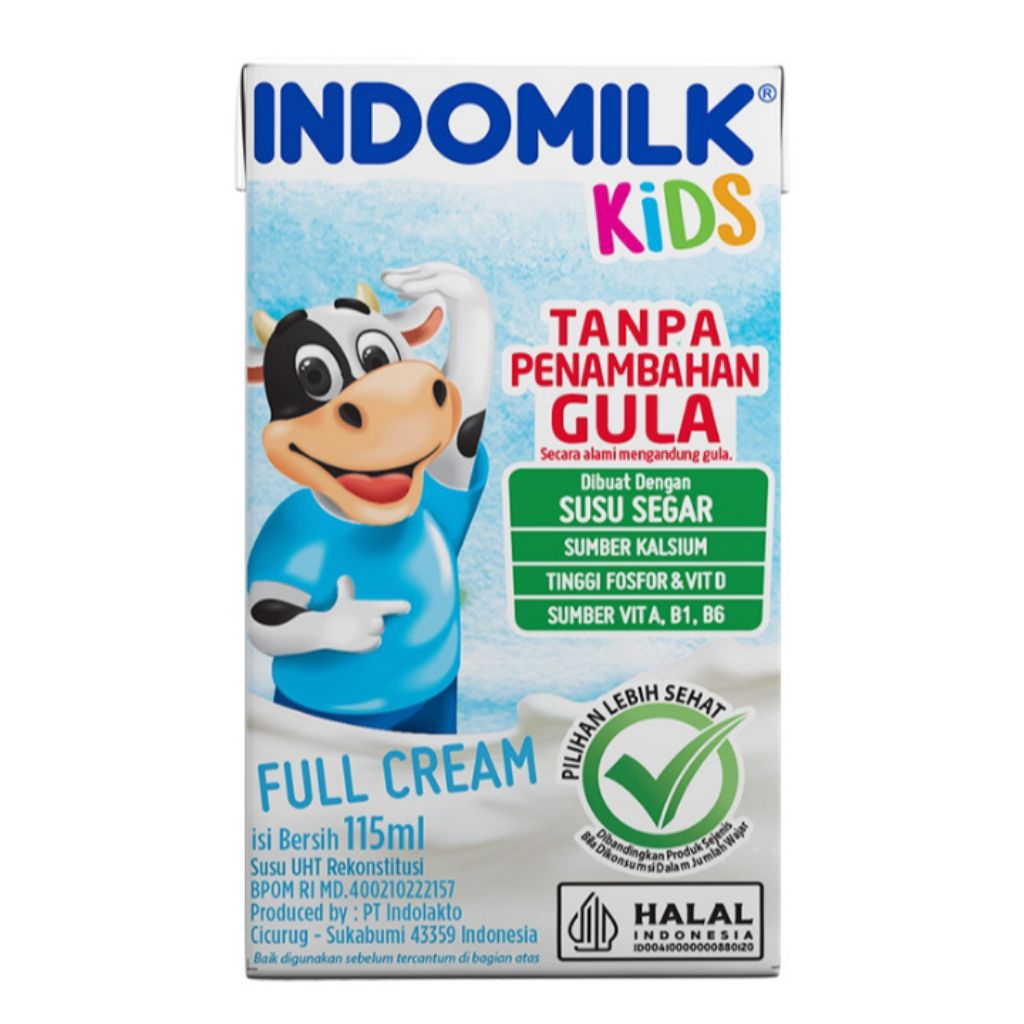 

Indomilk Kids Susu UHT Full Cream Tanpa Tambahan Gula