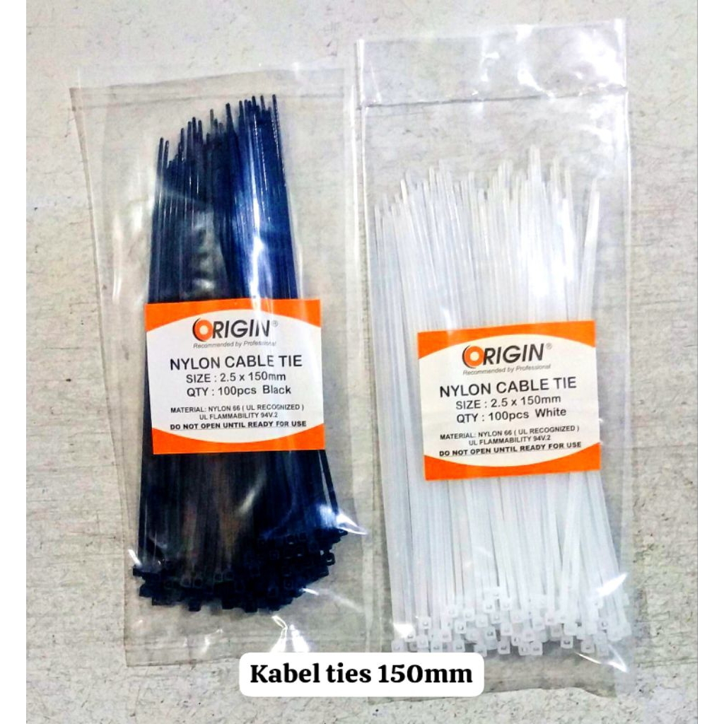 

(100 Pcs) Kabel Ties 2,5 x 150mm/Kabel Tis