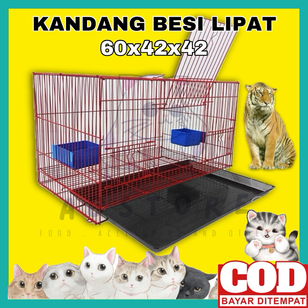Kandang Burung, Sugar Glider, Kelinci, Hamster, Ternak, Umbaran - Kandang Besi Lipat Jumbo