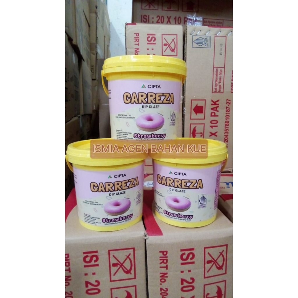 

CARREZA DIP GLAZE VARIAN STROBERI STRAWBERRY 1KG