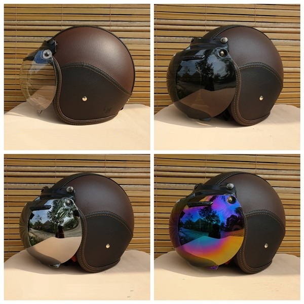 Helm Bogo Dewasa Warna Hitam Coklat / Helm Bogo