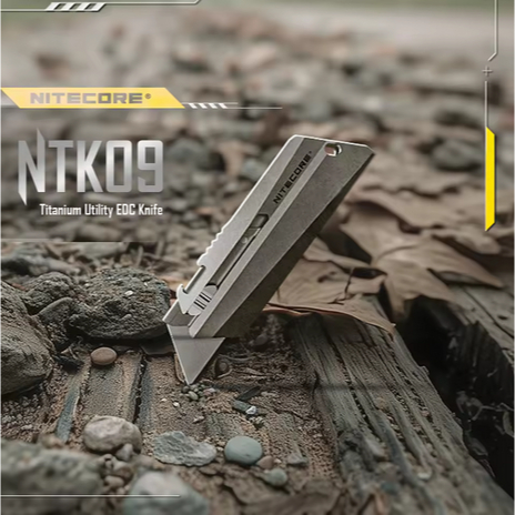 

Pisau Cutter Quick Change Blade Utility Knife Titanium Alloy NITECORE NTK09