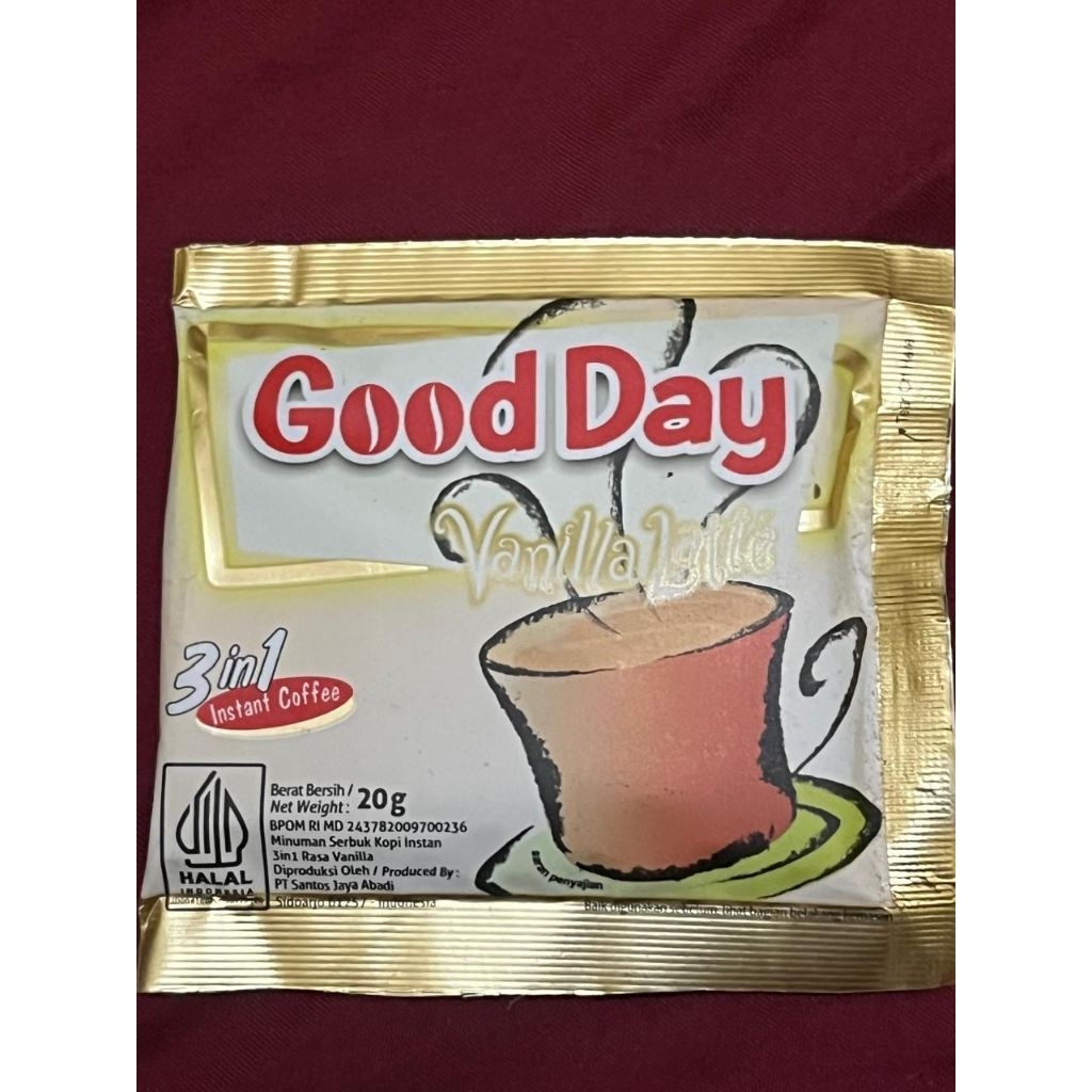 

Good Day Coffee 1 Renteng isi 10 Sachet