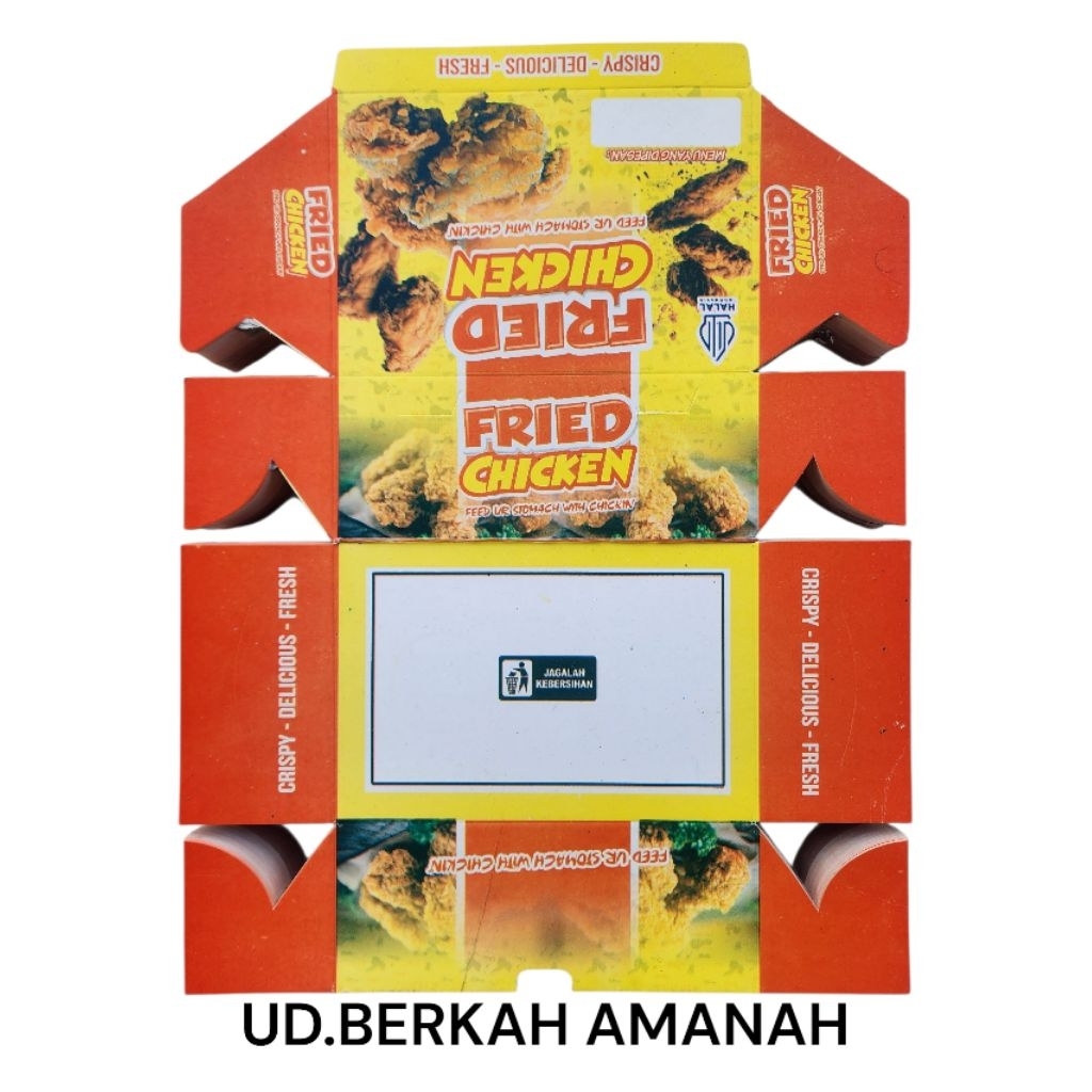 

KEMASAN FRIED CHICKEN/KERTAS FRIED CHICKEN/KARDUS BOX FRIED CHICKEN