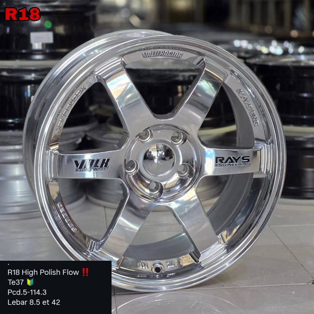 velg racing te37 ring 18 untuk HRV CRV innova xtrail alphard almaz camry rush harier xpander
