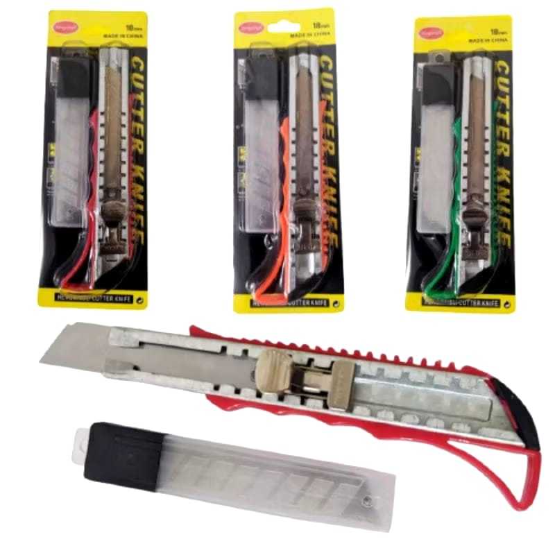 

Pisau Cutter kater Handle Besar plus Refil (hajidanumrohstore)