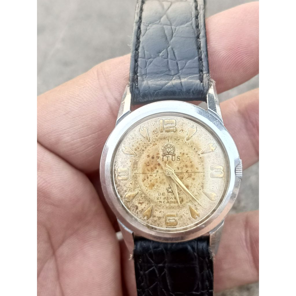 jam tangan titus manual winding vintage