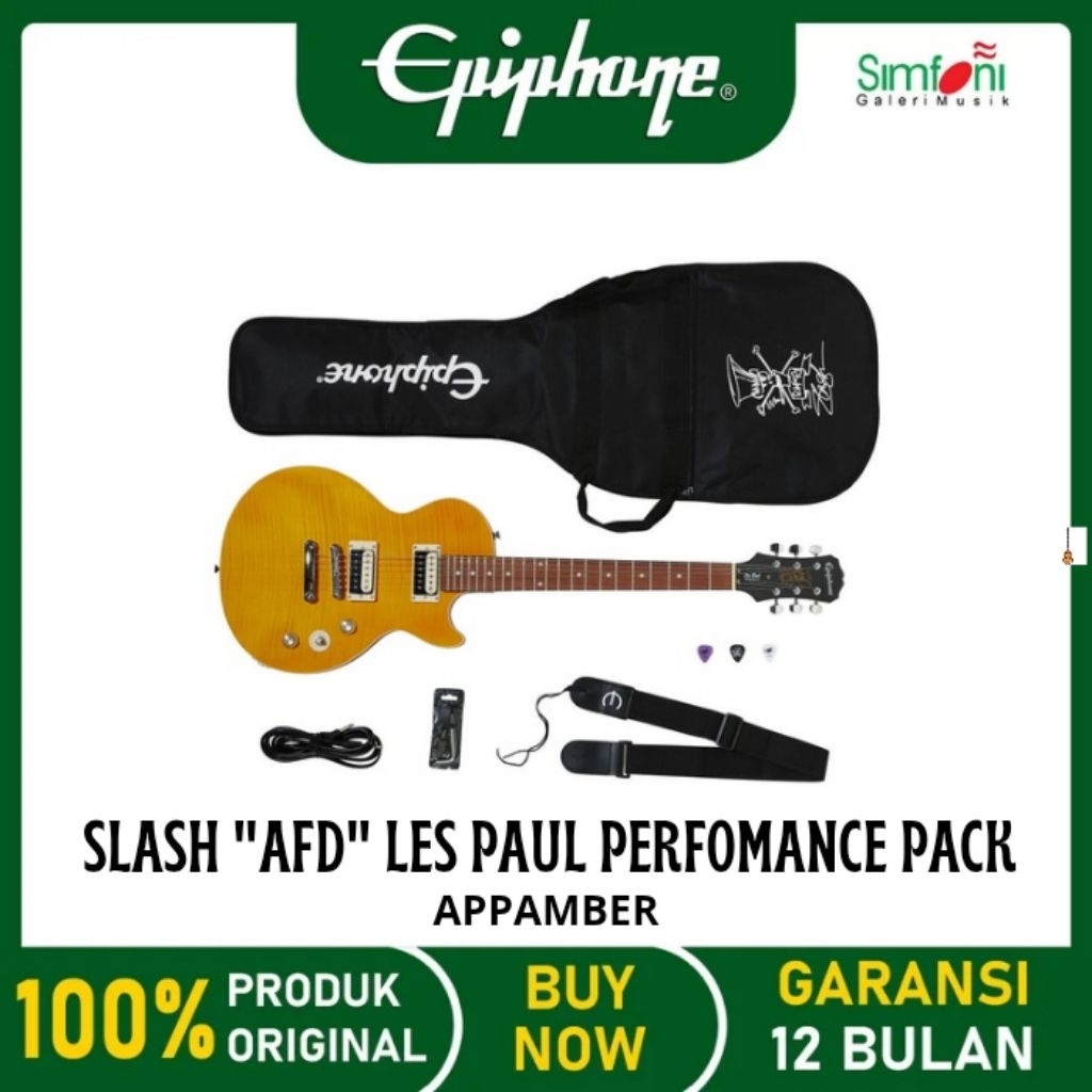 EPIPHONE SLASH "AFD" LES PAUL PERFORMANCE PACK - APPAMBER Electric Guitar / Gitar Elektrik