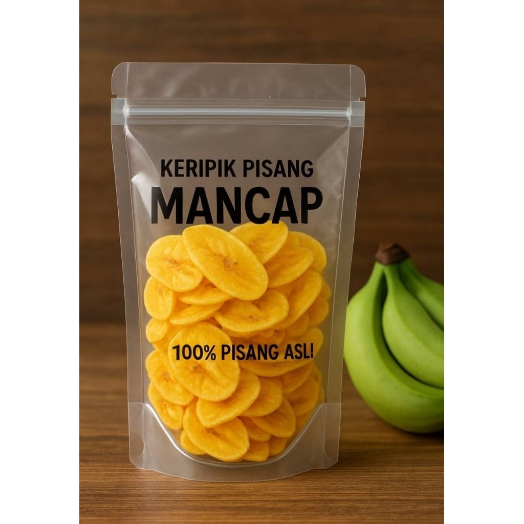 

KERIPIK PISANG ASIN GURIH - 250g | 100% PISANG ASLI | SNACK SEHAT