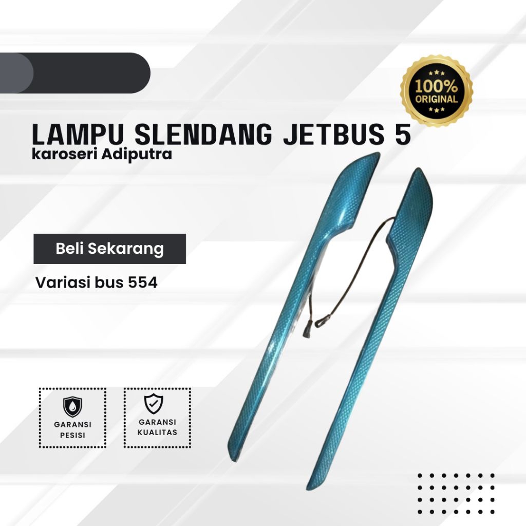lampu slendang depan jetbus jb 5 warna biru blue