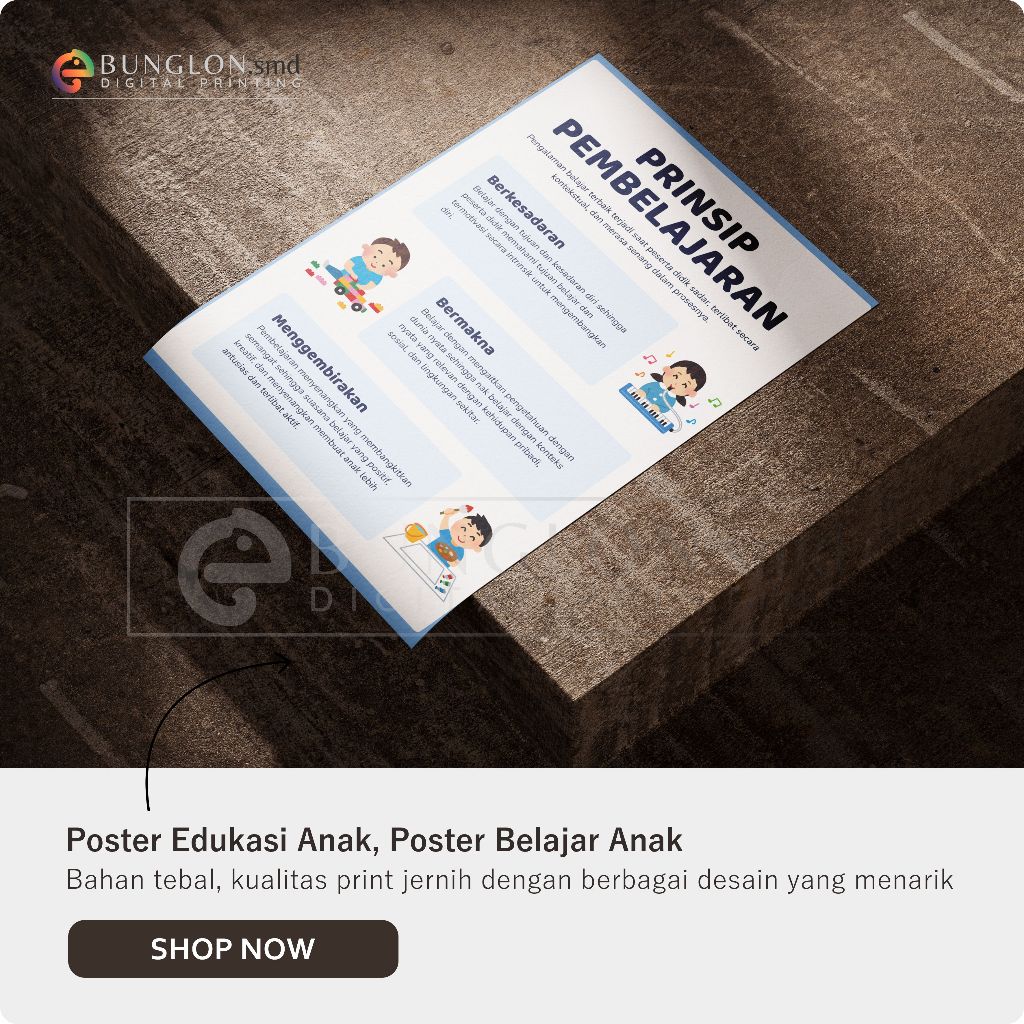 

Poster Prinsip Pembelajaran Model Cream