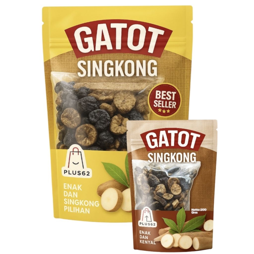 Gatot Singkong Hitam-Makanan Tradisional Siap Kukus 200gr