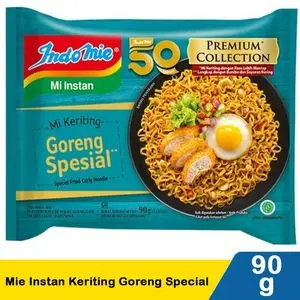 

Indomie Mie Instan Premium Mie Keriting Goreng Spesial / Indomie Keriting Goreng SpesiaI Indomie Goreng Special 90G l