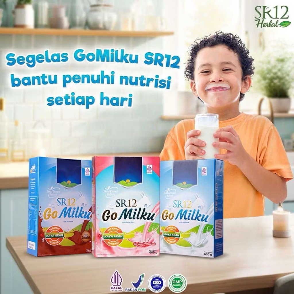 

GOMILKU SR12 SUSU KAMBING ETAWA SUSU HERBAL 200GR & 600GR