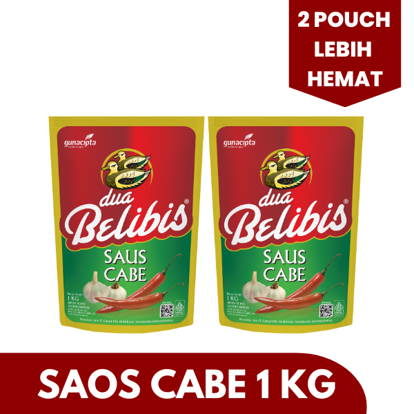 

DUA BELIBIS [2 POUCH LEBIH HEMAT] SAOS CABE 1 KG