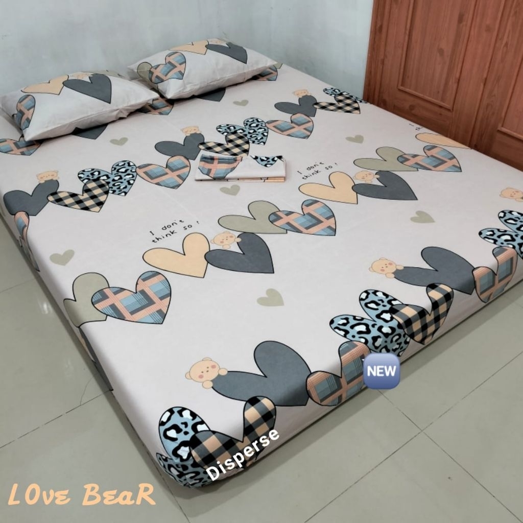 Sprei homemade murah motif good night bear new