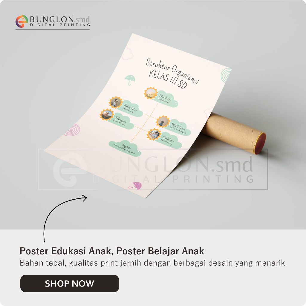 

Poster Struktur Organisasi Model Cream Hijau