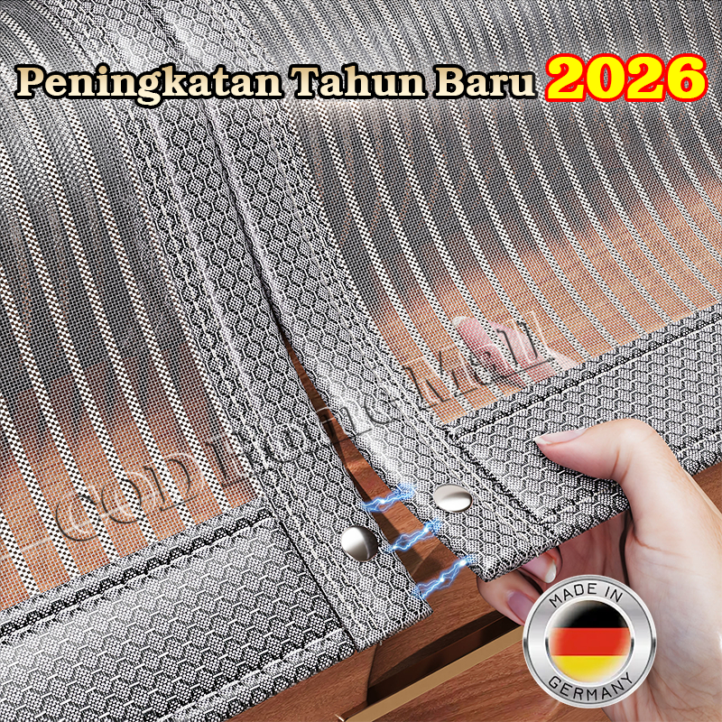 Model terbaru 2026  tirai magnet anti nyamuk Mesh terenkripsi Obat nyamuk tirai pintu Flame retardan