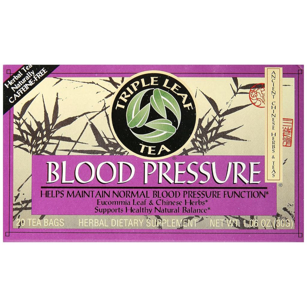 

Triple Leaf Tea Bags for Blood Pressure, 20 Count
