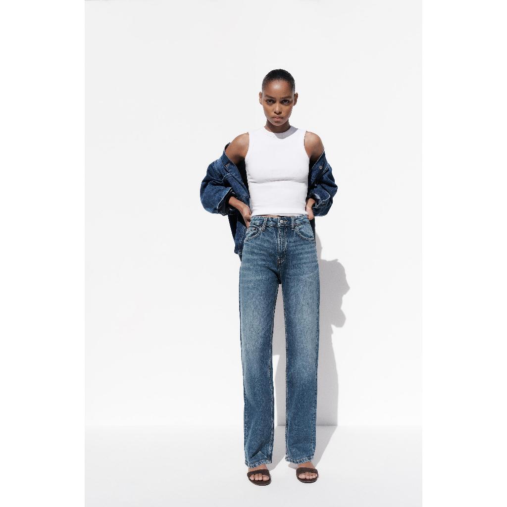 ZARA JEANS TRF MOM FIT HIGH WAIST