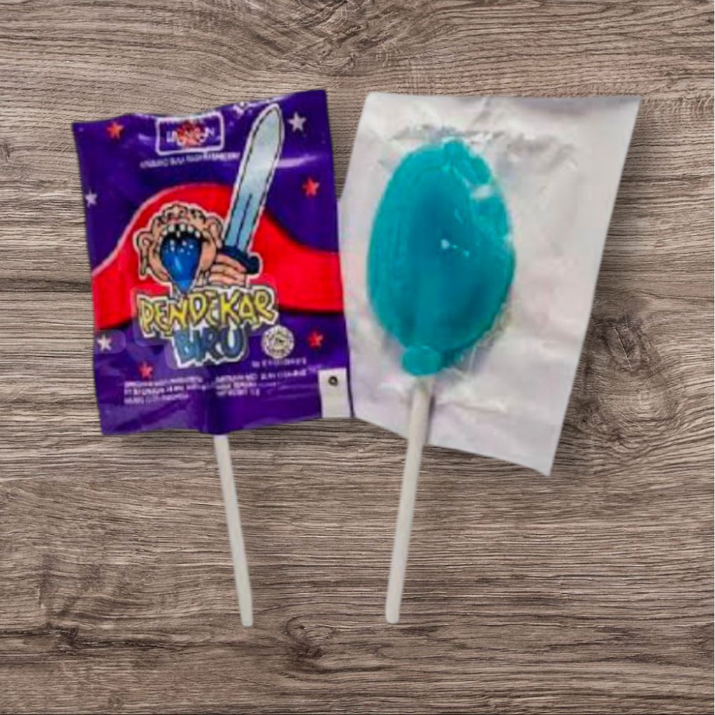 

Permen pendekar biru.