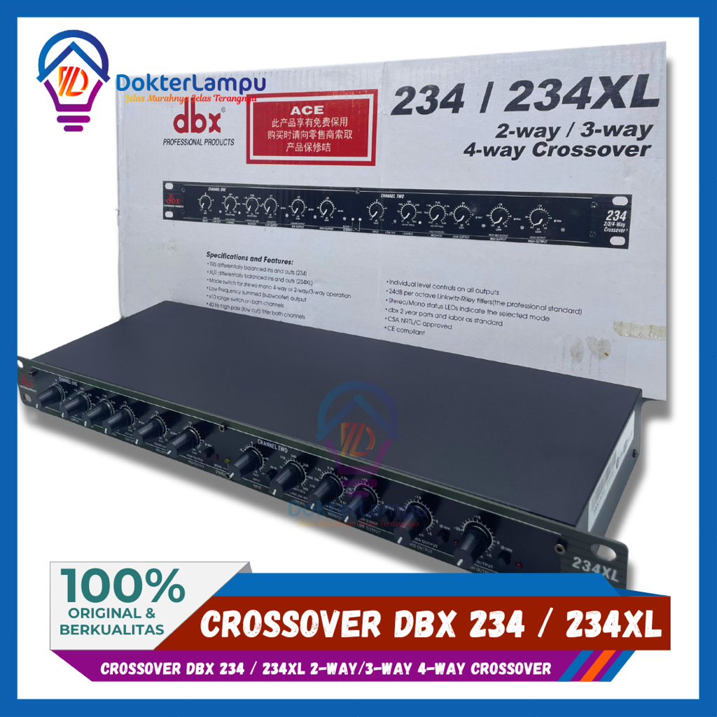 EQUALIZER CROSSOVER DBX 234 XL/ 234XL GRADE A++