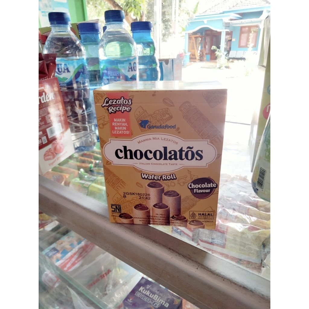 

Chocolatos Waffer roll 1 box ( isi 24 )