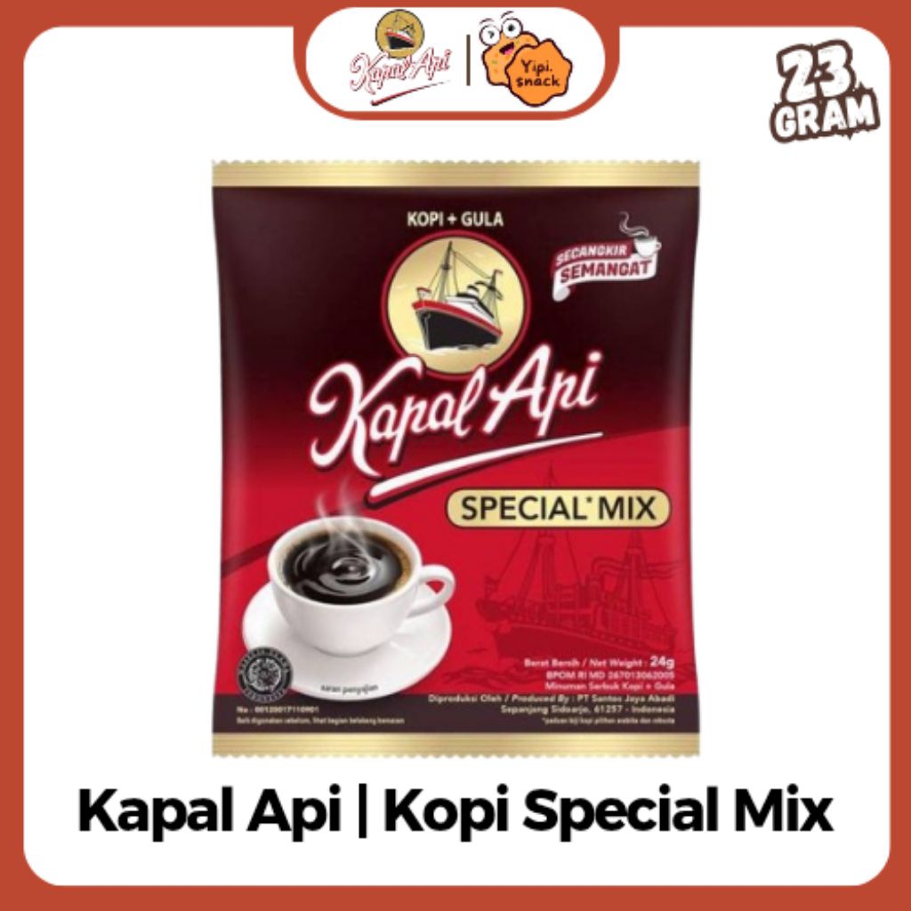 

Kopi Kapal Api Mix 23gr Kopi Instan Sachet