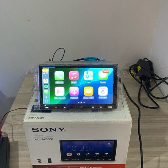 head unit sony xav- ax5500 applr carplay android auto