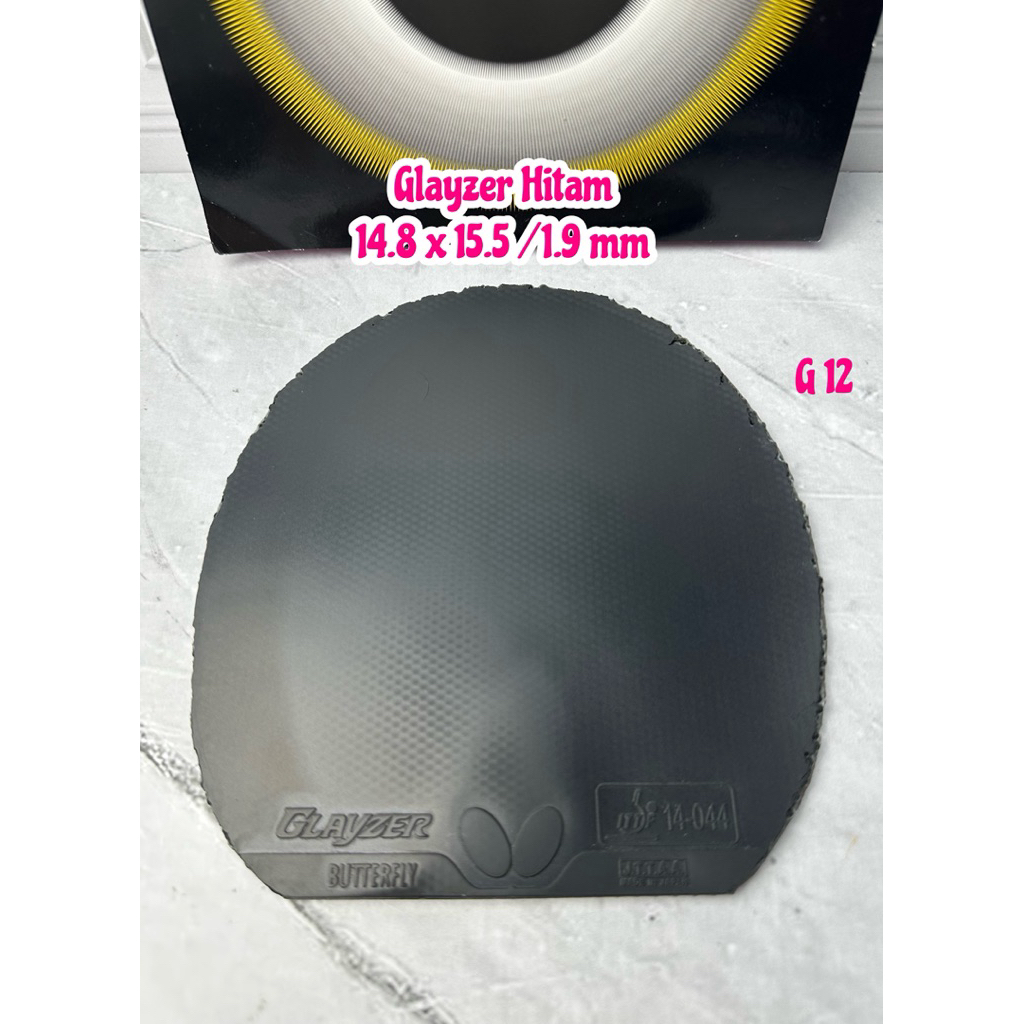 SECOND BET BAT BAD KARET PINGPONG TENIS MEJA GLAYZER HITAM