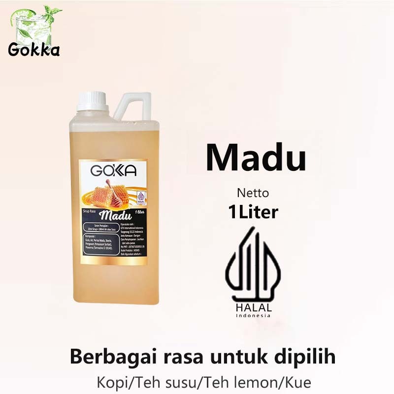 

Gokka Madu Syrup 1l - Sirup Madu Gokka - Halal