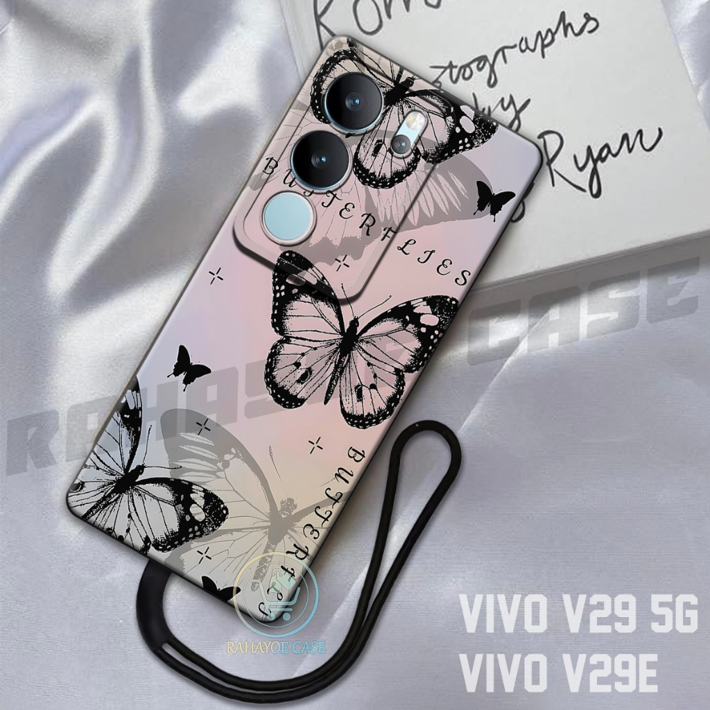 RAHAYOE CASE -  Case Vivo V29 5G - Case Vivo V29E  Free Tali Hp - Fashion Case Softcase Macaron Prot