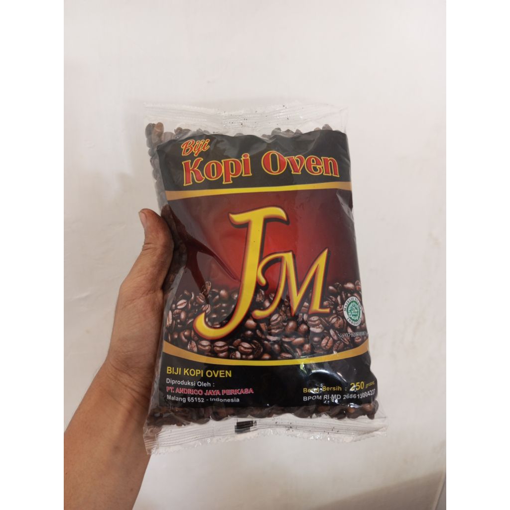 

Biji Kopi Oven JM 250gram / Biji Kopi Sangrai/Biji Kopi Utuh / Biji Kopi Siap Giling/Biji Kopi panggang
